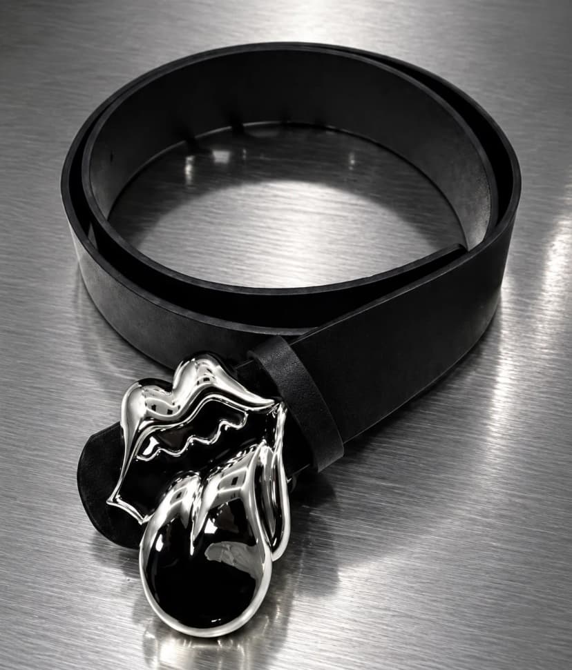 Silver Lip Buckle Belt 사진 1/3
