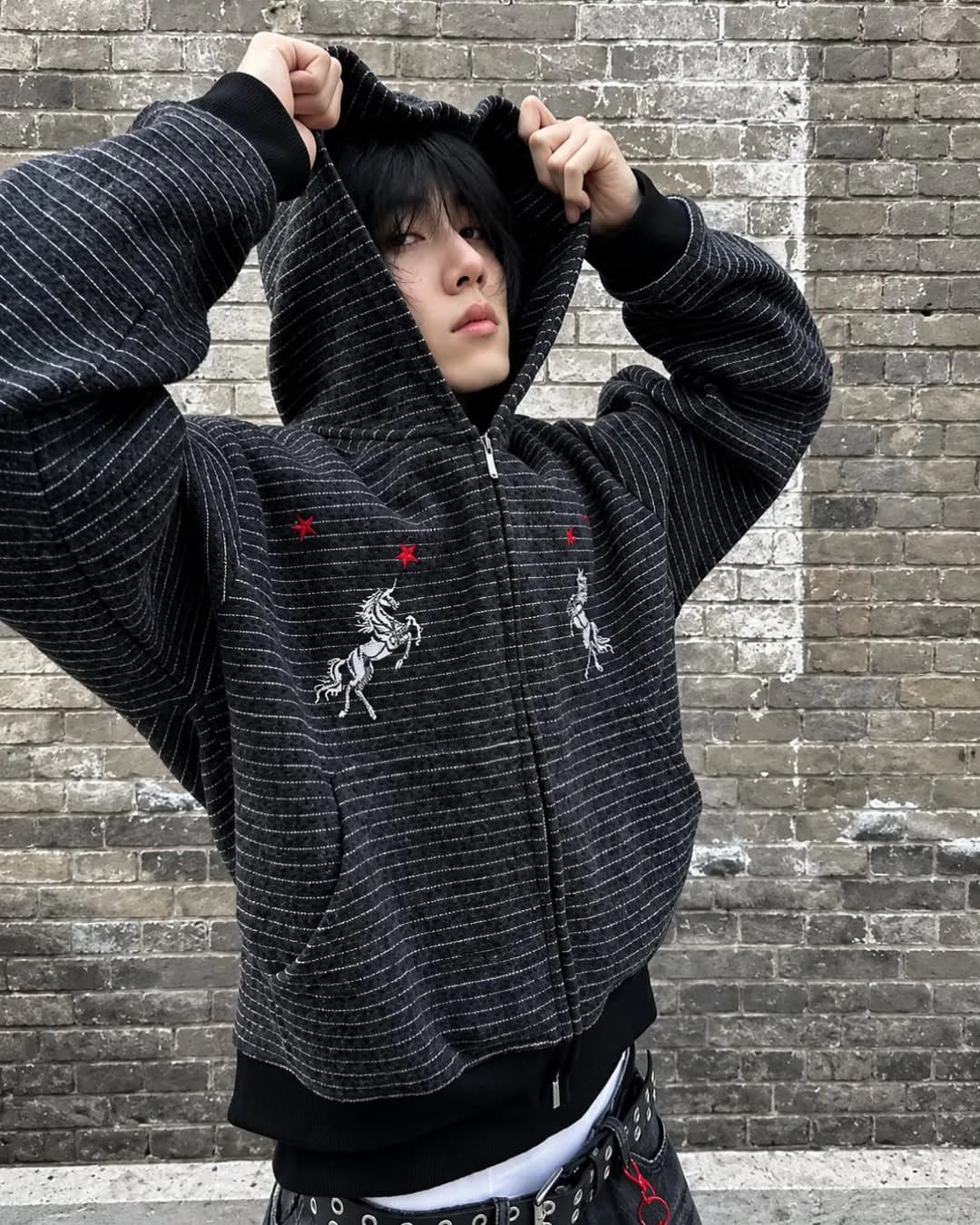 Vintagestyle Star Stripe Zip-Up 1