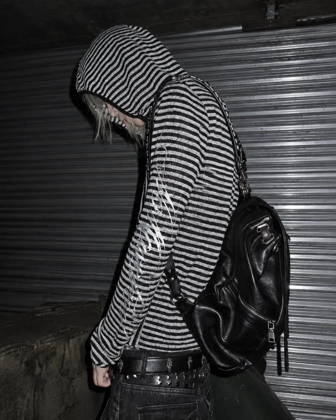 Shadow Stripe Zip Hoodie 4