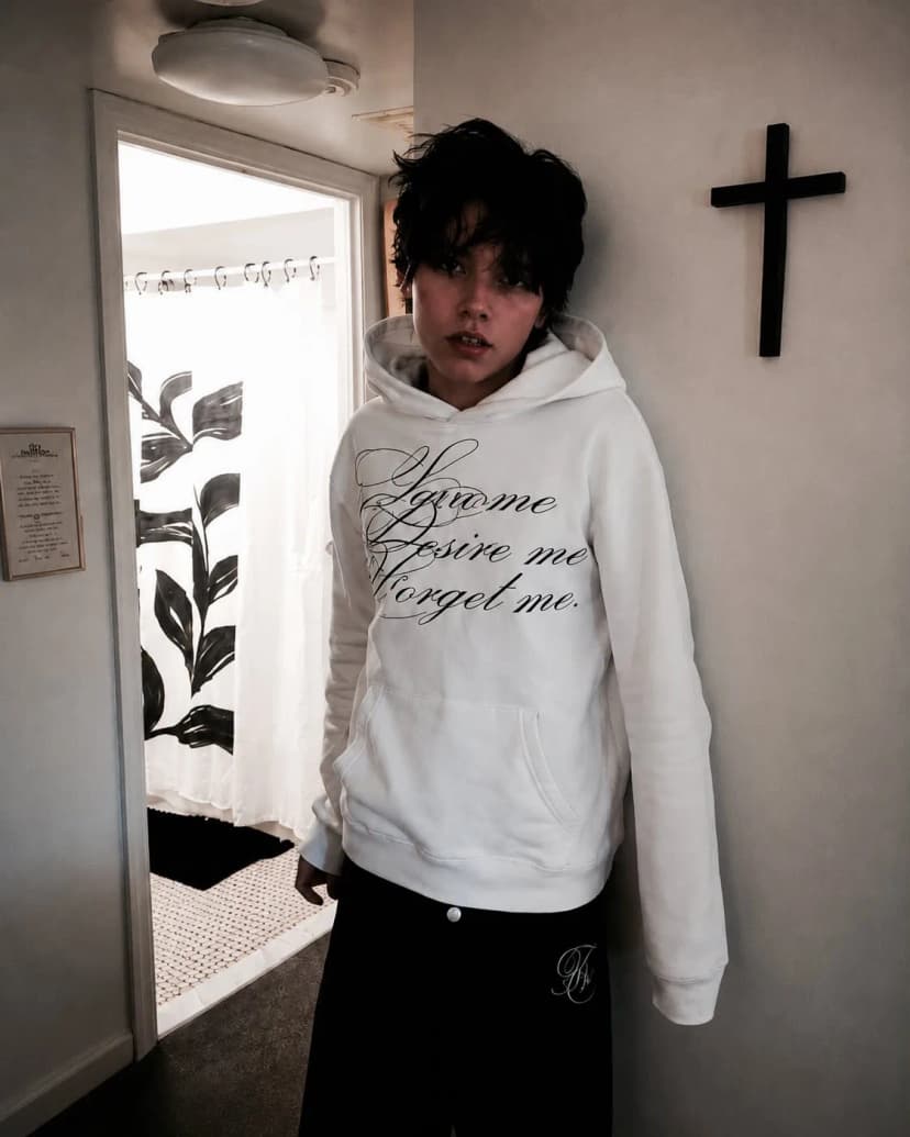 voiden select lettering hoodie 사진 1/6