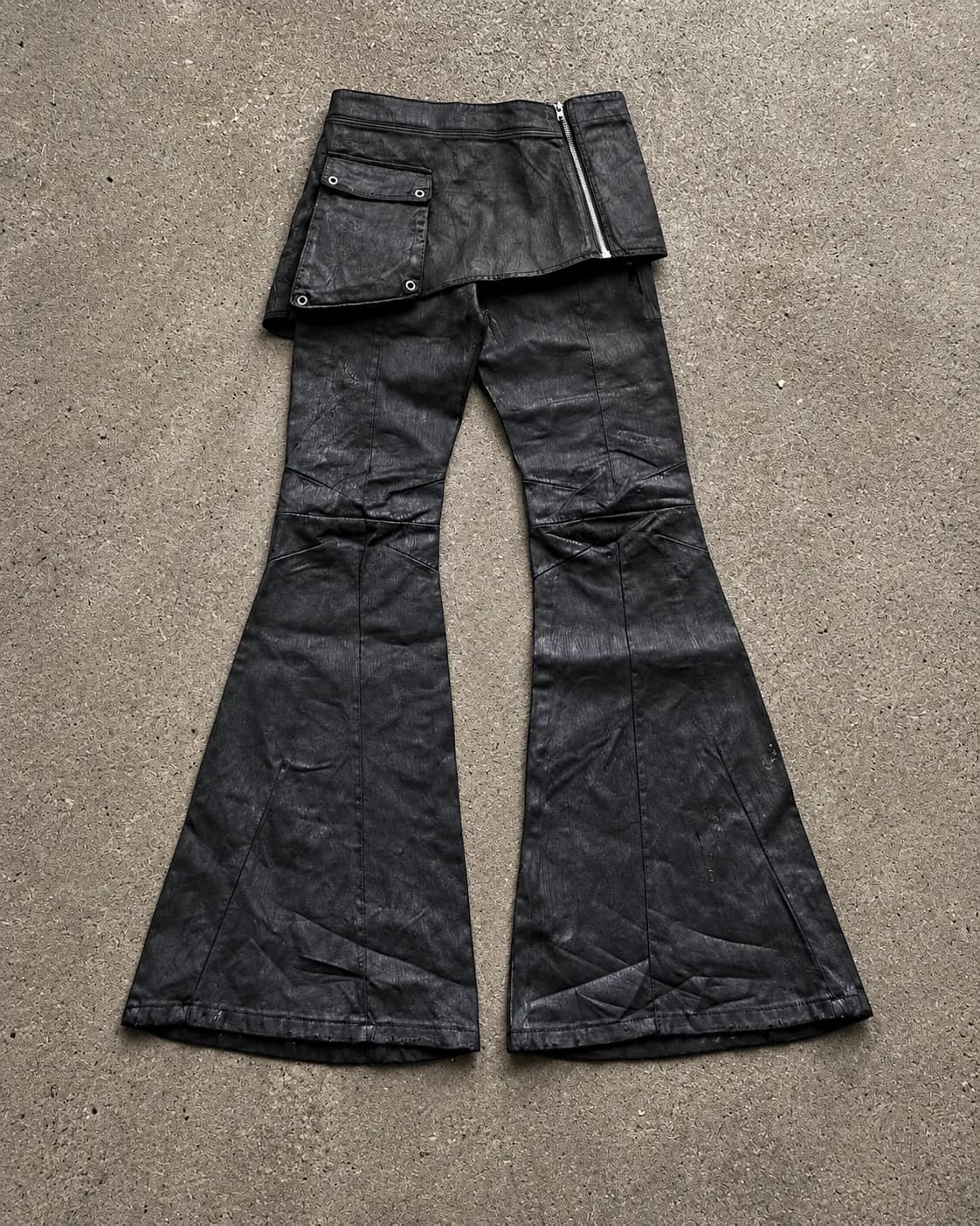 Overlay Panel Flare Pants 4
