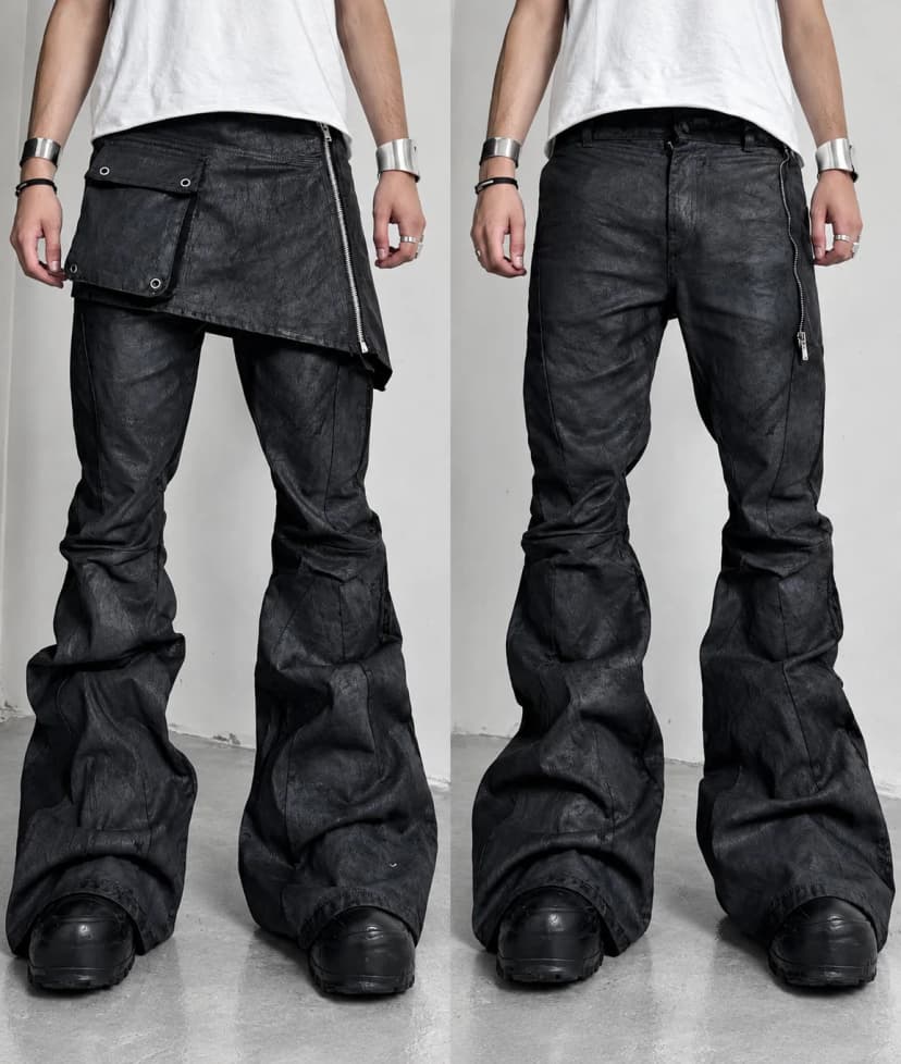 Overlay Panel Flare Pants 사진 1/5