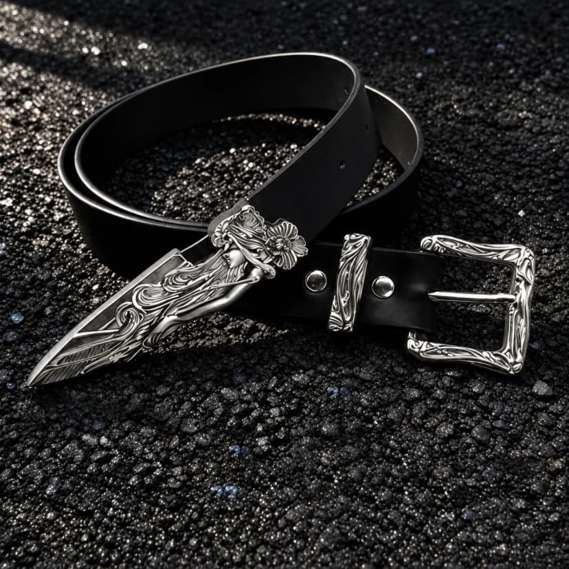 WESTERN BUCKLE BELT 사진 1/3