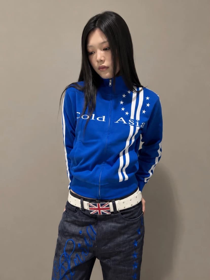 VOIDEN COLD ASIA STAR TRACK JACKET BLUE 사진 1/5
