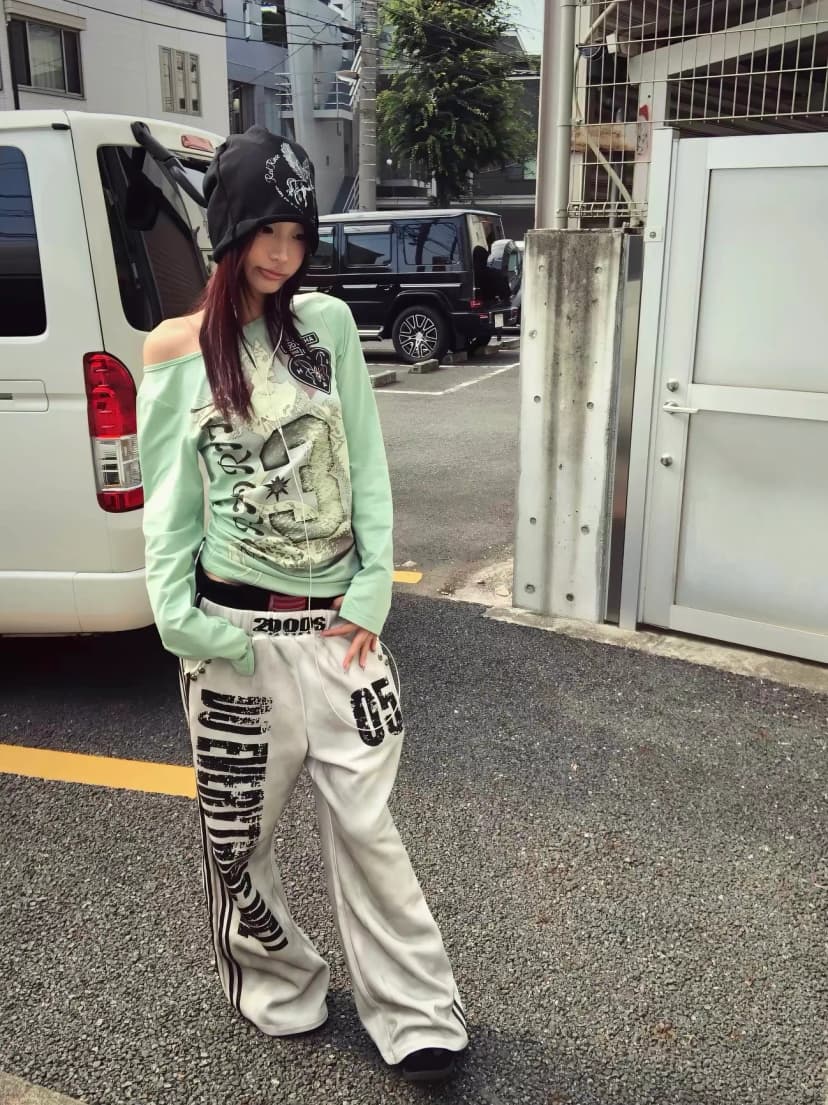 Grunge Washed Wide Pants 사진 1/4
